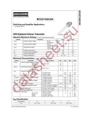 BC237BTA datasheet  